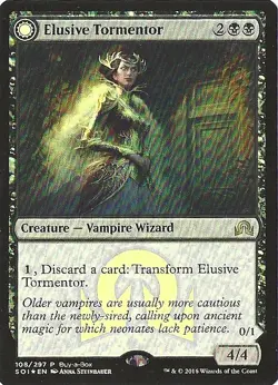 Elusive Tormentor Shadows over Innistrad Buy-a-box Promo #108 LP MTG - Image 1