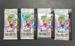 MTG Final Fantasy Collector Booster 4 Packs Sealed Japanese Magic The Gathering - Image 1