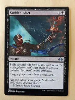 SUDDEN EDICT-MTG-MODERN HORIZONS 2-UNCOMMON 100/303 - Image 1