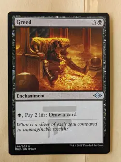 GREED-MTG-MODERN HORIZONS 2-UNCOMMON 274/303 - Image 1