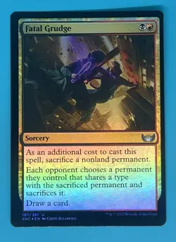 Mtg Fatal Grudge Streets of New Capenna Foil - Image 1
