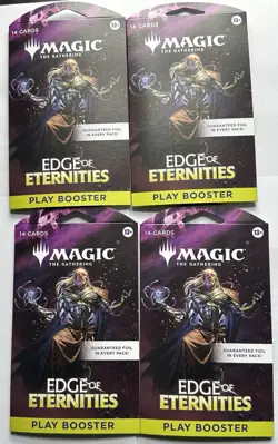 Magic The Gathering Edge of Eternities 4x Sleeved Booster Packs MTG TCG - Image 1