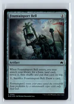 FOIL Fountainport Bell Bloomburrow - MTG Magic the Gathering Card - Image 1