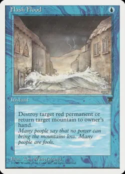 MTG - Flash Flood - Chronicles - X1 - (LP) - - Image 1