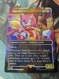 MISPRINT Amy Rose FOIL Sonic Secret Lair MTG Magic The Gathering - Image 2
