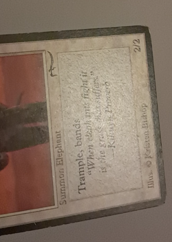 War Elephant HP (Light Mana Symbol) Arabian Nights MTG Magic the Gathering - Image 4