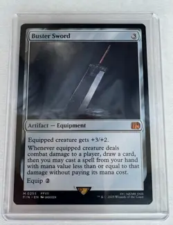 Buster Sword #255 Mythic Non-Foil Rare Final Fantasy MTG - Image 1