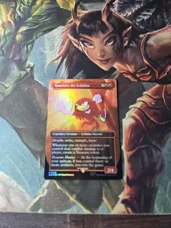 MISPRINT Knuckles The Echidna FOIL Sonic Secret Lair MTG Magic The Gathering - Image 1