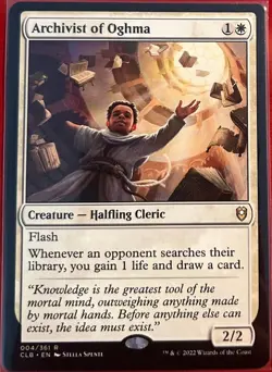 MTG | Archivist of Oghma #4 Commander Legends: Battle for Baldur's Gate - NM - Image 1