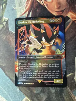MISPRINT Shadow the Hedgehog FOIL Sonic Secret Lair MTG Magic The Gathering - Image 2