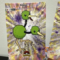 Pokemon Database Shiny Set Doduo Dodrio Shiny Sparkle Holo Set Of 2 - Image 2