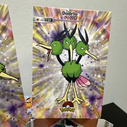 Pokemon Database Shiny Set Doduo Dodrio Shiny Sparkle Holo Set Of 2 - Image 3