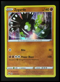 2020 Pokemon Gaming Sword & Shield Champion's Path Zygarde #028/073 Holo - Image 1