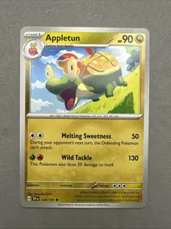Pokemon TCG * SV Surging Sparks 140/191 Appletun Uncommon * FRESH PK - Image 1