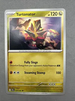 Pokemon TCG * SV Surging Sparks 137/191 Turtonator Uncommon * FRESH PK - Image 1