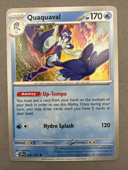 Pokemon TCG * SV Surging Sparks 052/191 Quaquaval Uncommon * FRESH PK - Image 1