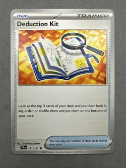 Pokemon TCG * SV Surging Sparks 171/191 Deduction Kit Uncommon * FRESH PK - Image 1