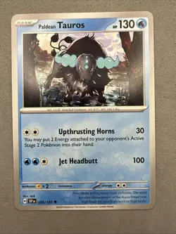Pokemon TCG * SV Surging Sparks 039/191 Paldean Tauros Uncommon * FRESH PK - Image 1
