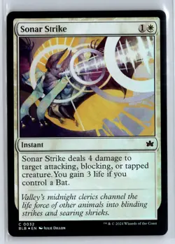 FOIL Sonar Strike Bloomburrow Common - MTG Magic the Gathering Card - Image 1
