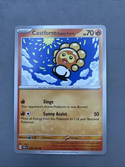 Pokemon TCG * SV Surging Sparks 020/191 Castform Sunny Form Common * FRESH PK - Image 1