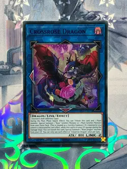 LDS2-EN114 Crossrose Dragon Super Rare 1st Edition Near Mint YuGiOh TCG - Image 1