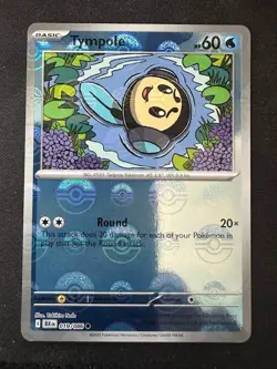 Pokemon 2025 Tympole 19 Black Bolt Master Ball Reverse Holo CARD NM-MT - Image 1