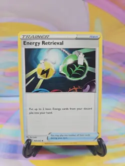 Pokemon TCG Sword & Shield Card | Energy Retrieval 160/202 Uncommon - Image 1