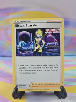 Pokemon TCG Fusion Strike Card | Elesa's Sparkle 233/264 Uncommon - Image 1