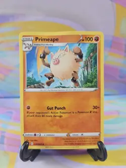 Pokemon TCG Fusion Strike Card | Primeape 134/264 Uncommon - Image 1