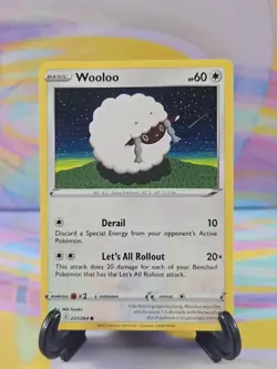 Pokemon TCG Fusion Strike Card | Wooloo 221/264 Common - Image 1