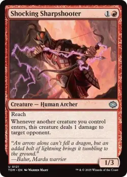 Shocking Sharpshooter -Foil Near Mint MTG Tarkir: Dragonstorm - Image 1
