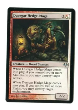 MTG Duergar Hedge-Mage Eventide EVE Uncommon Disenchant On A Body Unplayed NM - Image 1