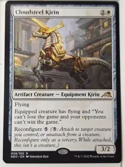 Cloudsteel Kirin - Kamigawa: Neon Dynasty - Magic the Gathering MTG Nice! - Image 1