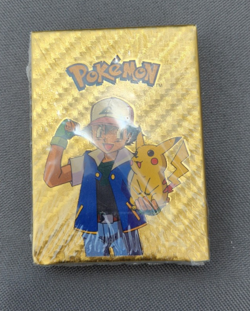 Pokemon Gold Foil Card Deck Pack 55 Pcs No Duplicates New Sealed - Image 1