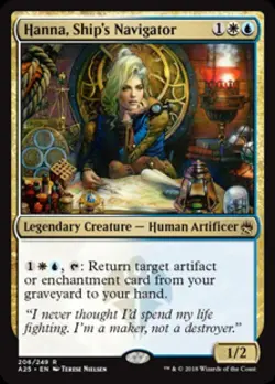 Hanna, Ship's Navigator - Light Play MTG Masters 25 - Image 1