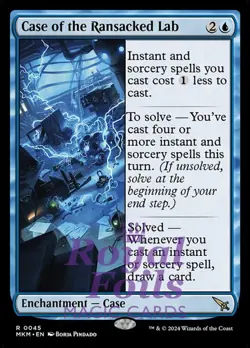 Case of the Ransacked Lab 1x FOIL MTG Murders at Karlov Manor MKM Rare MINT blue - Image 1