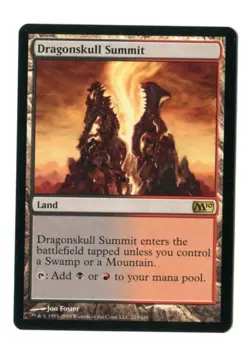 MTG Dragonskull Summit Magic Core Set 2010 M10 Rare Dual Mana Land Unplayed NM - Image 1