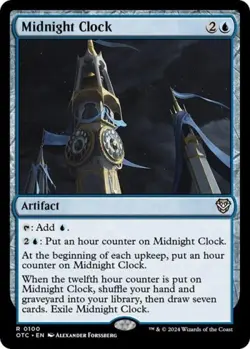 Midnight Clock - Near Mint MTG Commander: Outlaws of Thunder Junction - Image 1
