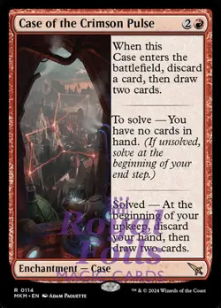 Case of the Crimson Pulse 2x FOIL MTG Murders at Karlov Manor MKM Rare MINT red - Image 1
