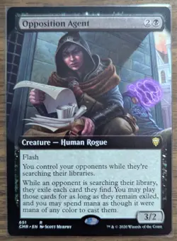 MTG Opposition Agent Extended Art Non-Foil from Commander Legends NM - Image 1