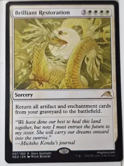 Brilliant Restoration - Kamigawa: Neon Dynasty - Magic the Gathering MTG Nice! - Image 1