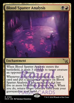 Blood Spatter Analysis 2x FOIL MTG Murders at Karlov Manor MKM Rare MINT - Image 1