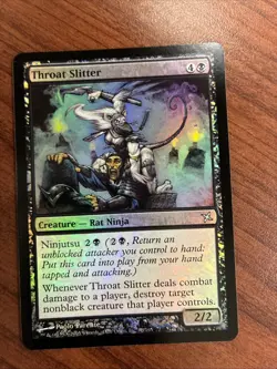 FOIL Throat Slitter | MtG Magic Betrayers of Kamigawa English Lightly Played (2) - Image 3