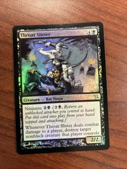 FOIL Throat Slitter | MtG Magic Betrayers of Kamigawa English Lightly Played (2) - Image 4