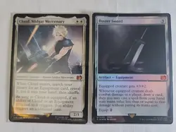 Cloud, Midgar Mercenary #10 Non-Foil & Buster Sword #255 Foil. Final Fantasy MTG - Image 3