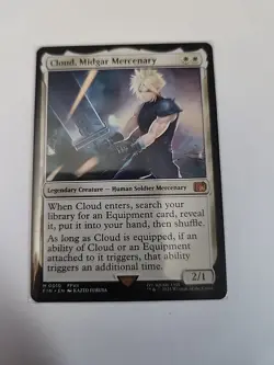 Cloud, Midgar Mercenary #10 Non-Foil & Buster Sword #255 Foil. Final Fantasy MTG - Image 4