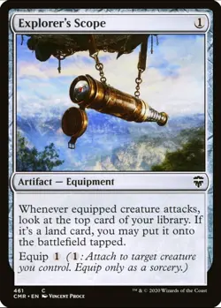 X 1 Explorer's Scope NM Commander Legends 461 MTG Magic The Gathering - Image 1