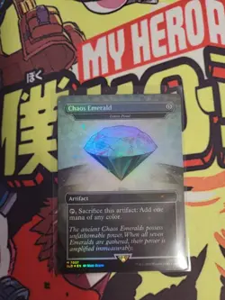 Chaos Emerald (White) + Bonus MTG Sonic Secret Lair - Image 1