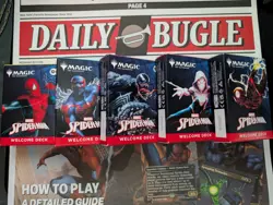MTG Magic the Gathering Spiderman Welcome Decks and Playmat SDCC 2025 - Image 1