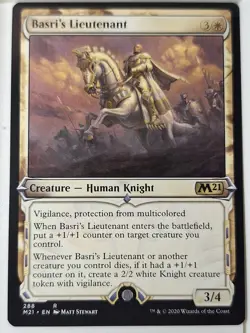 Basri's Lieutenant - Showcase - Magic 2021 Core Set M21- Magic the Gathering MTG - Image 1